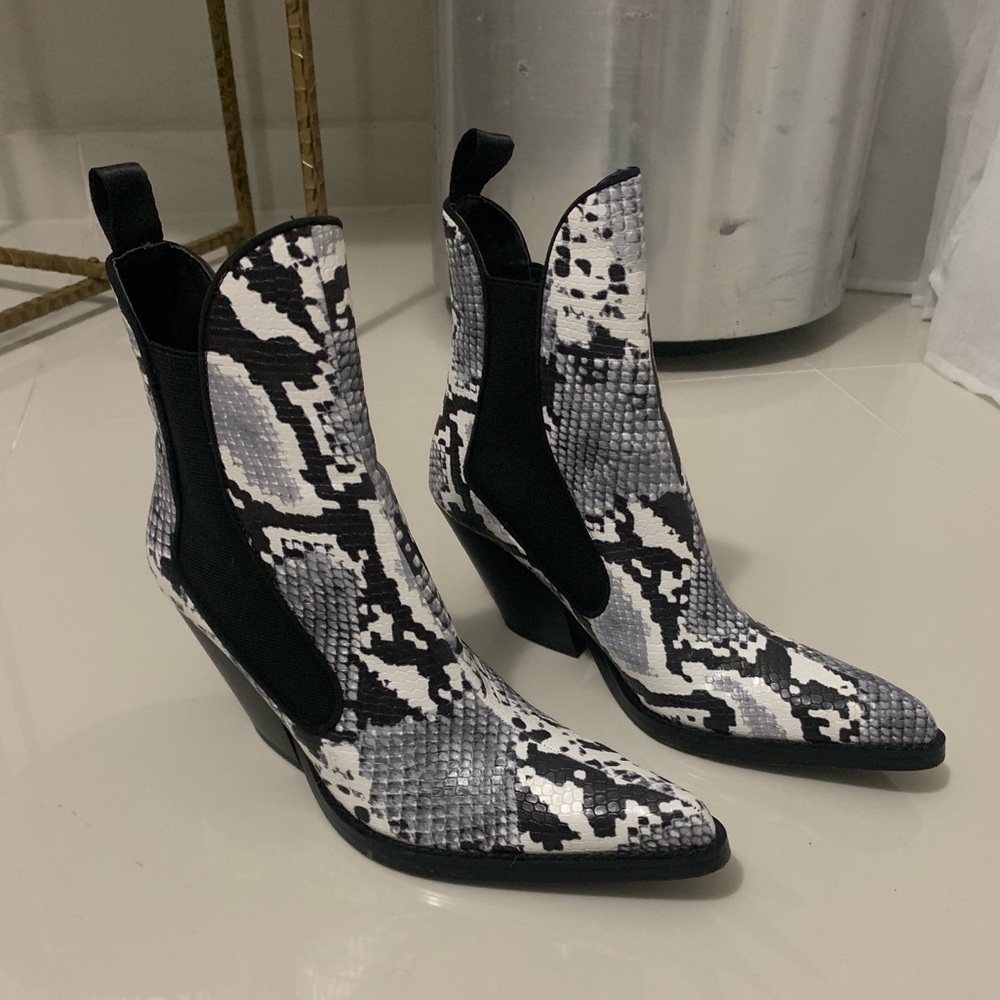 Zara Snake Cowboy Boots